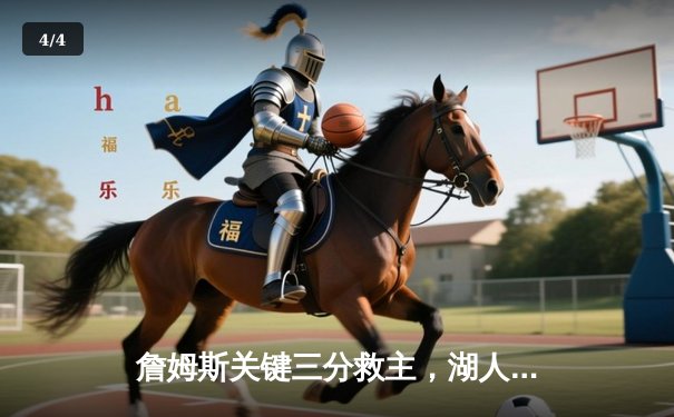 詹姆斯关键三分救主，湖人加时险胜勇士，系列赛战成2-2平 - 4